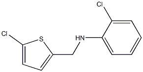 2-chloro-N-[(5-chlorothiophen-2-yl)methyl]aniline Structure