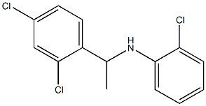 2-chloro-N-[1-(2,4-dichlorophenyl)ethyl]aniline 구조식 이미지