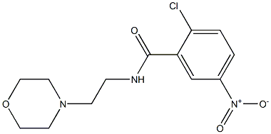2-chloro-N-[2-(morpholin-4-yl)ethyl]-5-nitrobenzamide Structure