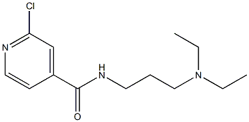 2-chloro-N-[3-(diethylamino)propyl]pyridine-4-carboxamide 구조식 이미지