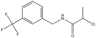 2-chloro-N-{[3-(trifluoromethyl)phenyl]methyl}propanamide 구조식 이미지