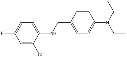 2-chloro-N-{[4-(diethylamino)phenyl]methyl}-4-fluoroaniline 구조식 이미지