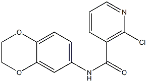 2-chloro-N-2,3-dihydro-1,4-benzodioxin-6-ylnicotinamide 구조식 이미지