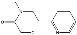 2-chloro-N-methyl-N-[2-(pyridin-2-yl)ethyl]acetamide 구조식 이미지