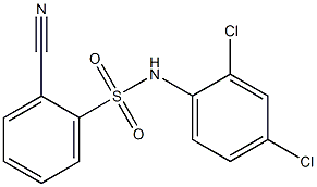 2-cyano-N-(2,4-dichlorophenyl)benzene-1-sulfonamide Structure