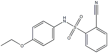 2-cyano-N-(4-ethoxyphenyl)benzene-1-sulfonamide Structure