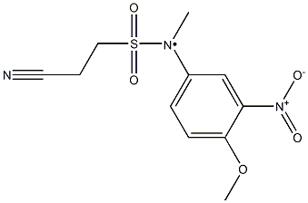 2-cyano-N-(4-methoxy-3-nitrophenyl)-N-methylethane-1-sulfonamido Structure