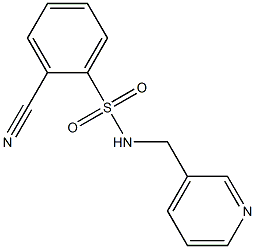 2-cyano-N-(pyridin-3-ylmethyl)benzene-1-sulfonamide Structure