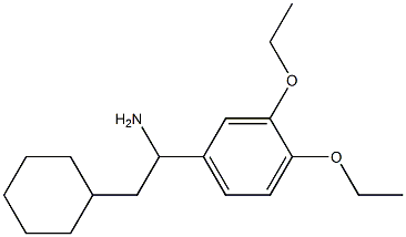 2-cyclohexyl-1-(3,4-diethoxyphenyl)ethan-1-amine Structure