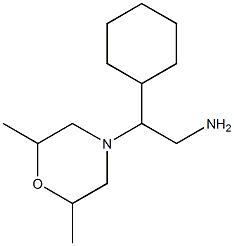 2-cyclohexyl-2-(2,6-dimethylmorpholin-4-yl)ethanamine 구조식 이미지