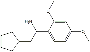 2-cyclopentyl-1-(2,4-dimethoxyphenyl)ethan-1-amine Structure