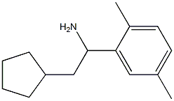 2-cyclopentyl-1-(2,5-dimethylphenyl)ethan-1-amine 구조식 이미지