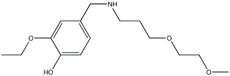 2-ethoxy-4-({[3-(2-methoxyethoxy)propyl]amino}methyl)phenol 구조식 이미지