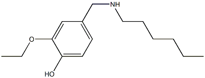 2-ethoxy-4-[(hexylamino)methyl]phenol 구조식 이미지