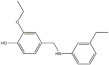 2-ethoxy-4-{[(3-ethylphenyl)amino]methyl}phenol 구조식 이미지