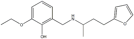 2-ethoxy-6-({[4-(furan-2-yl)butan-2-yl]amino}methyl)phenol Structure