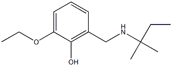 2-ethoxy-6-{[(2-methylbutan-2-yl)amino]methyl}phenol Structure