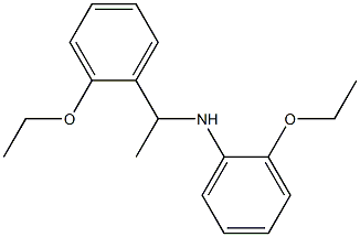 2-ethoxy-N-[1-(2-ethoxyphenyl)ethyl]aniline Structure