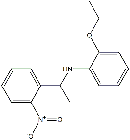 2-ethoxy-N-[1-(2-nitrophenyl)ethyl]aniline Structure
