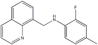 2-fluoro-4-methyl-N-(quinolin-8-ylmethyl)aniline Structure