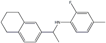 2-fluoro-4-methyl-N-[1-(5,6,7,8-tetrahydronaphthalen-2-yl)ethyl]aniline 구조식 이미지