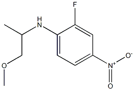 2-fluoro-N-(1-methoxypropan-2-yl)-4-nitroaniline Structure