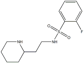 2-fluoro-N-(2-piperidin-2-ylethyl)benzenesulfonamide 구조식 이미지