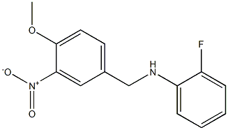 2-fluoro-N-[(4-methoxy-3-nitrophenyl)methyl]aniline Structure