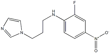 2-fluoro-N-[3-(1H-imidazol-1-yl)propyl]-4-nitroaniline Structure