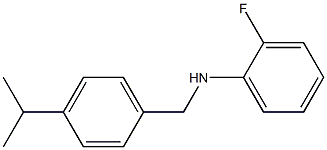 2-fluoro-N-{[4-(propan-2-yl)phenyl]methyl}aniline Structure