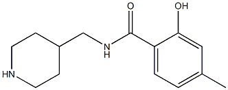 2-hydroxy-4-methyl-N-(piperidin-4-ylmethyl)benzamide Structure