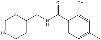 2-hydroxy-4-methyl-N-(piperidin-4-ylmethyl)benzamide 구조식 이미지