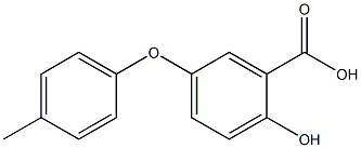 2-hydroxy-5-(4-methylphenoxy)benzoic acid Structure