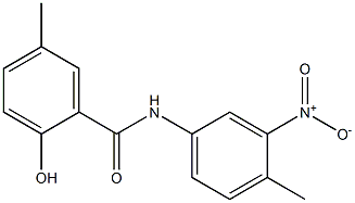 2-hydroxy-5-methyl-N-(4-methyl-3-nitrophenyl)benzamide Structure