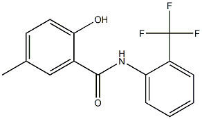 2-hydroxy-5-methyl-N-[2-(trifluoromethyl)phenyl]benzamide Structure