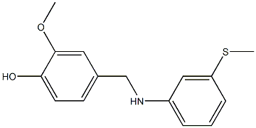 2-methoxy-4-({[3-(methylsulfanyl)phenyl]amino}methyl)phenol 구조식 이미지