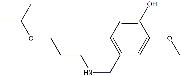 2-methoxy-4-({[3-(propan-2-yloxy)propyl]amino}methyl)phenol 구조식 이미지