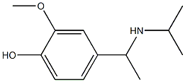 2-methoxy-4-[1-(propan-2-ylamino)ethyl]phenol 구조식 이미지