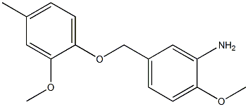 2-methoxy-5-(2-methoxy-4-methylphenoxymethyl)aniline 구조식 이미지