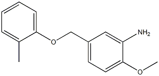 2-methoxy-5-(2-methylphenoxymethyl)aniline Structure