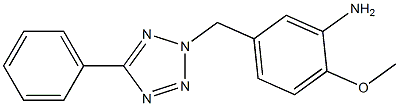 2-methoxy-5-[(5-phenyl-2H-1,2,3,4-tetrazol-2-yl)methyl]aniline Structure