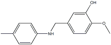 2-methoxy-5-{[(4-methylphenyl)amino]methyl}phenol Structure