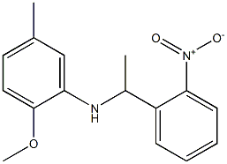 2-methoxy-5-methyl-N-[1-(2-nitrophenyl)ethyl]aniline Structure