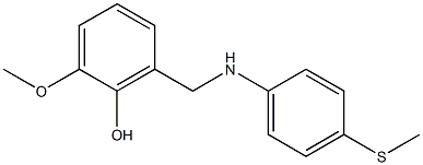 2-methoxy-6-({[4-(methylsulfanyl)phenyl]amino}methyl)phenol 구조식 이미지