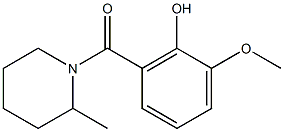 2-methoxy-6-[(2-methylpiperidin-1-yl)carbonyl]phenol 구조식 이미지