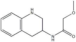 2-methoxy-N-(1,2,3,4-tetrahydroquinolin-3-yl)acetamide 구조식 이미지