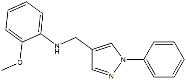 2-methoxy-N-[(1-phenyl-1H-pyrazol-4-yl)methyl]aniline Structure