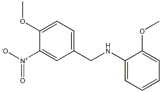 2-methoxy-N-[(4-methoxy-3-nitrophenyl)methyl]aniline Structure
