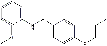 2-methoxy-N-[(4-propoxyphenyl)methyl]aniline Structure