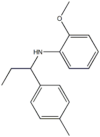 2-methoxy-N-[1-(4-methylphenyl)propyl]aniline Structure